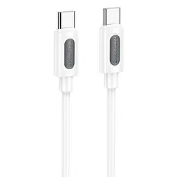 Дата кабель Borofone BX114 Structure Type-C to Type-C 60W (1m) White