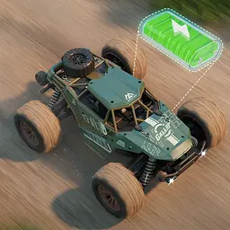 Машинка на радіокеруванні SCHE HW8809 Four-wheel drive high-speed Green - мініатюра 4