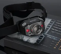 Налобний ліхтар Boruit B33 XP-G2 + 2*3030 водонепроникний ліхтарик - мініатюра 4