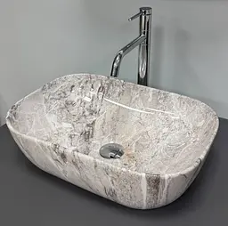 Умивальник VBI Ravenna накладний 46x32.5 см stone glossy VBI-011235