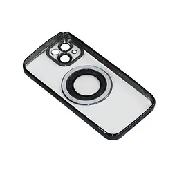 Магнітний чохол XON PhoneCase Magnetic для iPhone 13 (PCMC1113100B 7942) Чорний/Прозорий - мініатюра 2