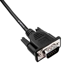 Кабель VGA-3.0BK 3 м чорний (з двома феритовими кільцями) - мініатюра 3