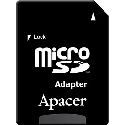 Карта пам'яті Apacer MicroSDXC R100 64GB Class 10 UHS-I/U1 + SD adapter (AP64GMCSX10UB-R) [139259] - мініатюра 3