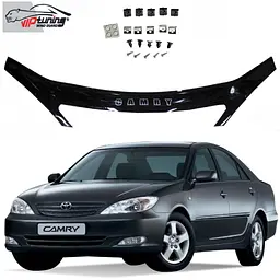 Дефлектор капоту мухобійка Toyota Camry 2001-2006 Євро Кріплення (Vip Tuning) TYA04