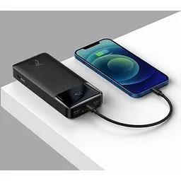 Портативна батарея Baseus Bipow Digital Display 20000 mAh 20W PPDML-M01 Black - мініатюра 6