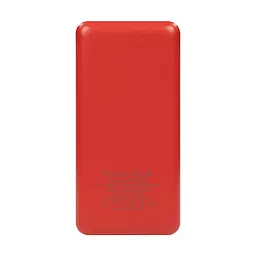Повербанк 50000mAh Power Bank Kraft KPB-1650L Red 2 світлодіоди (43-00097) - мініатюра 4