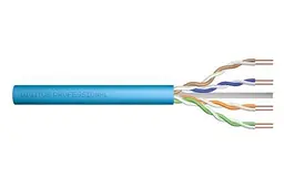 Кабель вита пара САТ 6A U-UTP 305м AWG 23/1 LSZH блакитний Digitus teh0018334