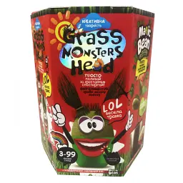 Набір креативної творчості Grass Monsters Head (українською), Danko Toys - мініатюра 5