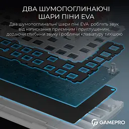 Клавіатура GamePro Asgard Valhalla 75% Exploded QLAB Orange Switches (MK160B Pro) - мініатюра 14