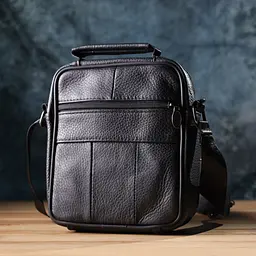 Сумка з ручкою для чоловіків Vintage 22864 17х19,5х7 см Чорний - мініатюра 9