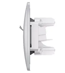 Розетка Videx Binera CAT6 одинарна комп'ютерна срібний шовк (VF-BNSK1PC6-SS) - мініатюра 4