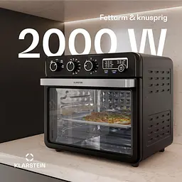 Настольная духовка Фритюрница черная Klarstein Air Glaze 2000Вт 34л (10046474) - мініатюра 5