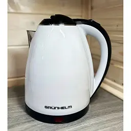 Електрочайник Grunhelm EKS1866W із нержавіючої сталі 1.8 л 1500 Вт Білий - мініатюра 2