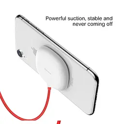 Заряджання QI BASEUS Suction Cup 10 W (WXXP-02) біле - мініатюра 3