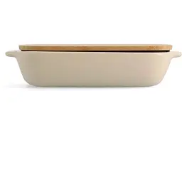 Форма для випічки KitchenAid з кришкою 26х15.5х6.5 см 0.9 л кремова (CC006105-001) - мініатюра 2