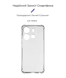 Чохол ArmorStandart Air Force для Tecno Spark Go 2023 (BF7) Camera cover Clear - мініатюра 2