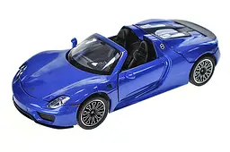 Іграшкова легкова машинка Porsche 918 Spyder 1:24 Автопром світлозвукові ефекти металева 68243A, коробка 25х12, 5х10 см - мініатюра 4