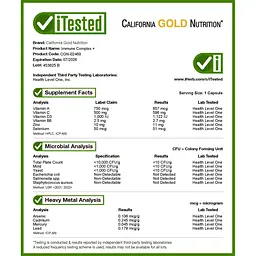 Зміцнення імунітету з бета-глюканом California Gold Nutrition Defender 7, 180 вегетаріанських капсул - мініатюра 4