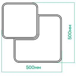 Світлодіодна накладна люстра Ardero AL6420ARD TOUCH S 60 Вт білий (80244) - мініатюра 5