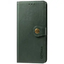 Шкіряний чохол-книжка GETMAN Gallant (PU) для Samsung Galaxy A12 / M12 Зелений