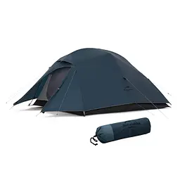 Намет тримісний з футпринтом Naturehike Cloud Up 3 UL NH18T030-T-T, 20D, темно-синій