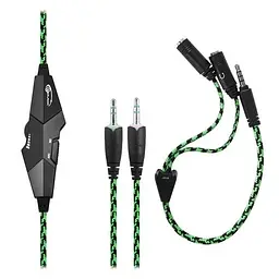 Навушники X-350 Gaming Black/Green Gemix teh0023892 - мініатюра 2