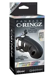 Пояс вірності Pipedream Fantasy C-Ring Hardcore Silicone Cock Blocker 9.5 см чорний - мініатюра 5
