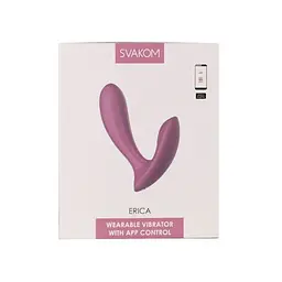 Смарт-вібратор у трусики Svakom Erica Romantic Rose, дуже гнучкий, 2 мотори - мініатюра 8