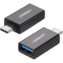 Перехідник Ugreen US173 USB-C to USB-A OTG 15см Black (20808) [91952] - мініатюра 2