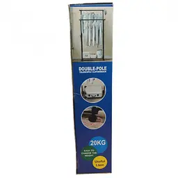 Стійка-вішалка для одягу та взуття пересувна чорна Double Pole Clothes Horse Mini - мініатюра 5
