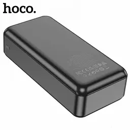 Повербанк чорний зовнішній акумулятор Power bank акумулятор для телефону HOCO J101B Astute 30000mAh - мініатюра 4