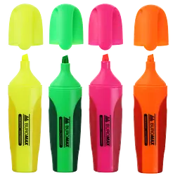 Набір маркерів Buromax Neon з гумовими вставками 4 шт. (BM.8904-84) - мініатюра 2