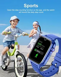 Смарт-годинник дитячий Wonlex KT34 WI-FI GPS SIM Blue (17779-hbr) - мініатюра 6