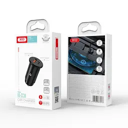 Автомобільний зарядний пристрій XO CC38 PD QC3.0 20W Car charger Чорний - мініатюра 2