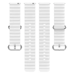 Універсальний ремінець для смарт-годинників Ocean Band 22mm White [84198] - мініатюра 3