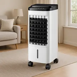 Охолоджувач повітря Germatic SK-001J з пультом та автообігом 120W ємність 5.5л (Білий) - мініатюра 6