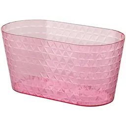 Кашпо для орхідей Form-Plastic Diamant Mini овал-23 2 л прозоро-рожевий (3796-T10)