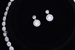 Комплект Кольє і сережки Xuping Jewelry Анабель сріблястий - мініатюра 4