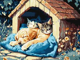 Набір для розпису по номерах Тихий час, Ideyka, 30x40 см, КНО6695