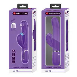 Вібратор-кролик Pretty Love Twinkled Tenderness Perdita 22.8 см фіолетовий - мініатюра 9