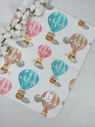 Набір пелюшок a.l.babybox Повітряні кулі 50х80/100х80 см 3 шт. Різнокольоровий (NA 18168577) - мініатюра 2