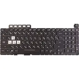 Клавіатура для ноутбука ASUS TUF Gaming A15 чорна, без фрейму, підсвітка (KB314959)