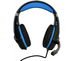 Навушники з мікрофоном Microlab G6 1,2 м Black+blue - мініатюра 2