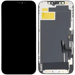 Дисплей iPhone 12/12 Pro чорний, OLED, OEM Hard, DD