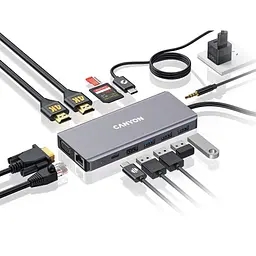 USB-Хаб Canyon 13 Port USB-C Hub DS-12 (CNS-TDS12) - мініатюра 2