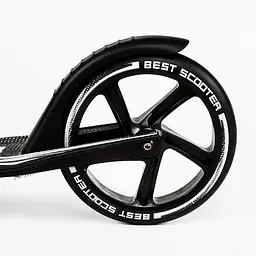 Самокат Best Scooter складаний Від 3 до 16 років Чорно-білий 000231299 - мініатюра 5