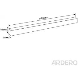 Світлодіодний світильник Ardero AL4025 48 Вт 4000 K чорний (80880) - мініатюра 6