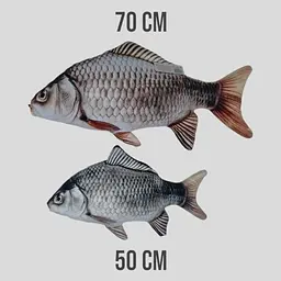 Іграшка м’яконабивна Риба - Карась срібний, 50 см - мініатюра 3