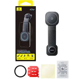 Автотримач з БЗП Baseus PrimeTrip C03 Pro Magnetic Wireless Charging (C0013A) Cosmic Black - мініатюра 3