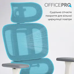 Офісне крісло OfficePro Skyline OC680-W-LG-LG White/Light Gray [175039] - мініатюра 11